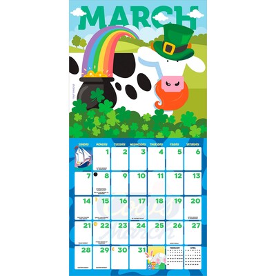 2027 BrownTrout Cows Creamery 12" x 12" Monthly Wall Calendar (9781525617430)