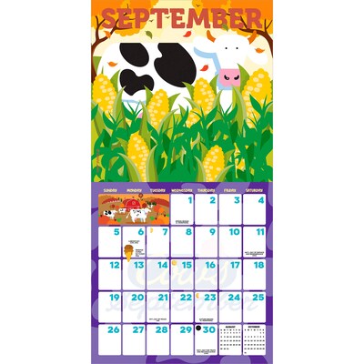 2027 BrownTrout Cows Creamery 12" x 12" Monthly Wall Calendar (9781525617430)