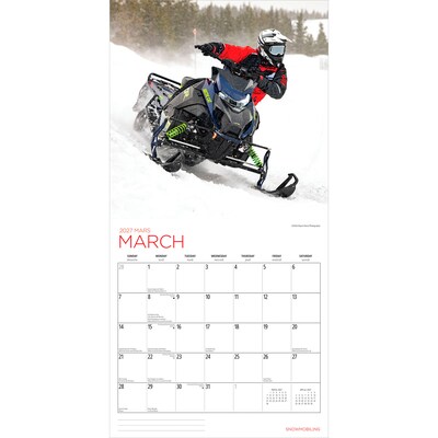 2027 BrownTrout Snowmobiling 12" x 12" Monthly Wall Calendar (9781525617768)