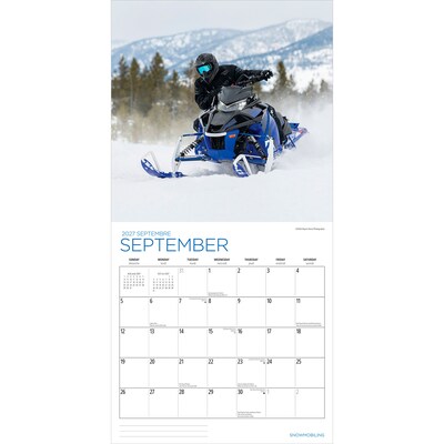 2027 BrownTrout Snowmobiling 12" x 12" Monthly Wall Calendar (9781525617768)