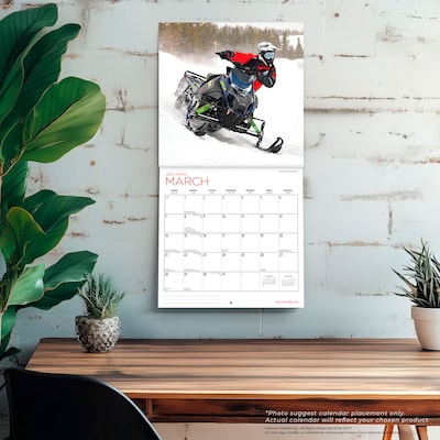 2027 BrownTrout Snowmobiling 12" x 12" Monthly Wall Calendar (9781525617768)