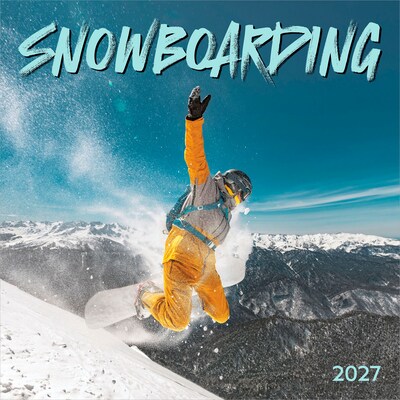 2027 BrownTrout Snowboarding 12 x 12 Monthly Wall Calendar (9781525617751)