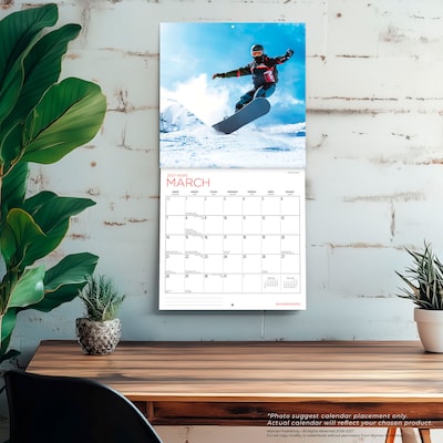 2027 BrownTrout Snowboarding 12" x 12" Monthly Wall Calendar (9781525617751)
