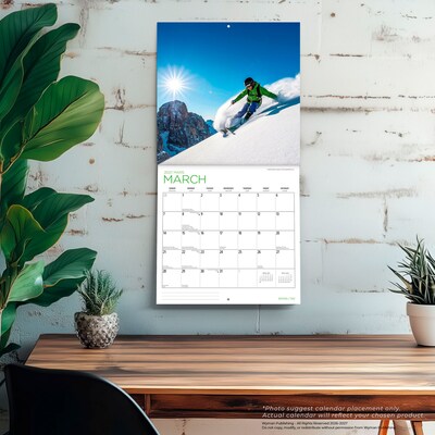 2027 BrownTrout Skiing 12" x 12" Monthly Wall Calendar (9781525617744)