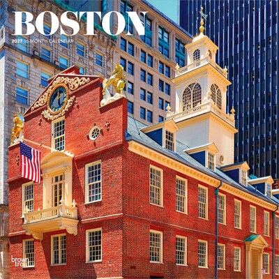 2027 BrownTrout Boston 12 x 12 Monthly Wall Calendar (9798330711000)