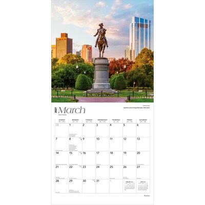 2027 BrownTrout Boston 12" x 12" Monthly Wall Calendar (9798330711000)