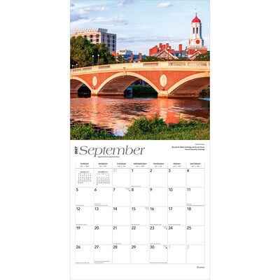 2027 BrownTrout Boston 12" x 12" Monthly Wall Calendar (9798330711000)