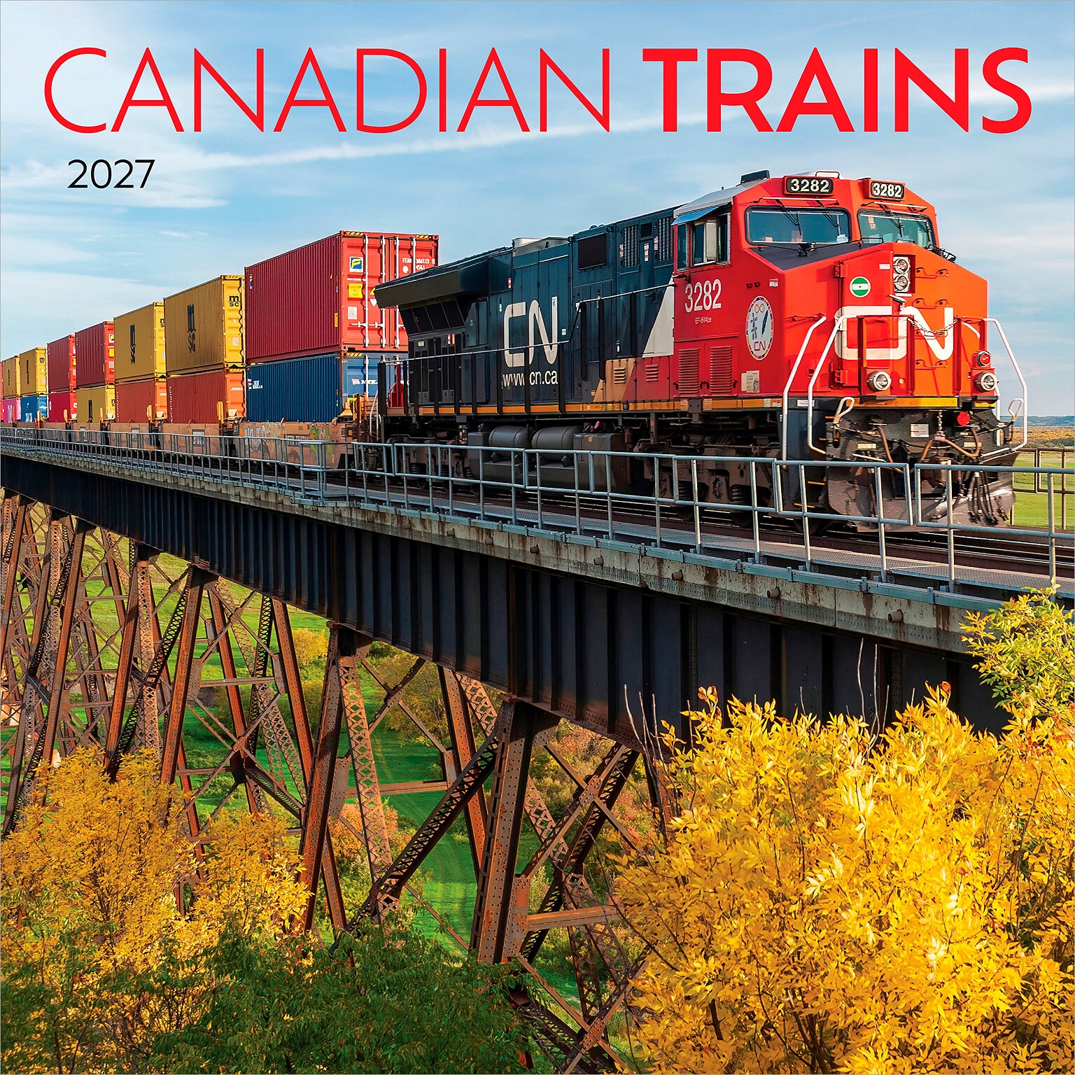 2027 BrownTrout Canadian Trains 12 x 12 Monthly Wall Calendar (9781525617362)