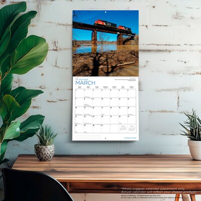 2027 BrownTrout Canadian Trains 12" x 12" Monthly Wall Calendar (9781525617362)
