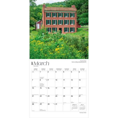2027 BrownTrout Ohio Places 12" x 12" Monthly Wall Calendar (9798330710416)