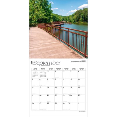 2027 BrownTrout Ohio Places 12" x 12" Monthly Wall Calendar (9798330710416)
