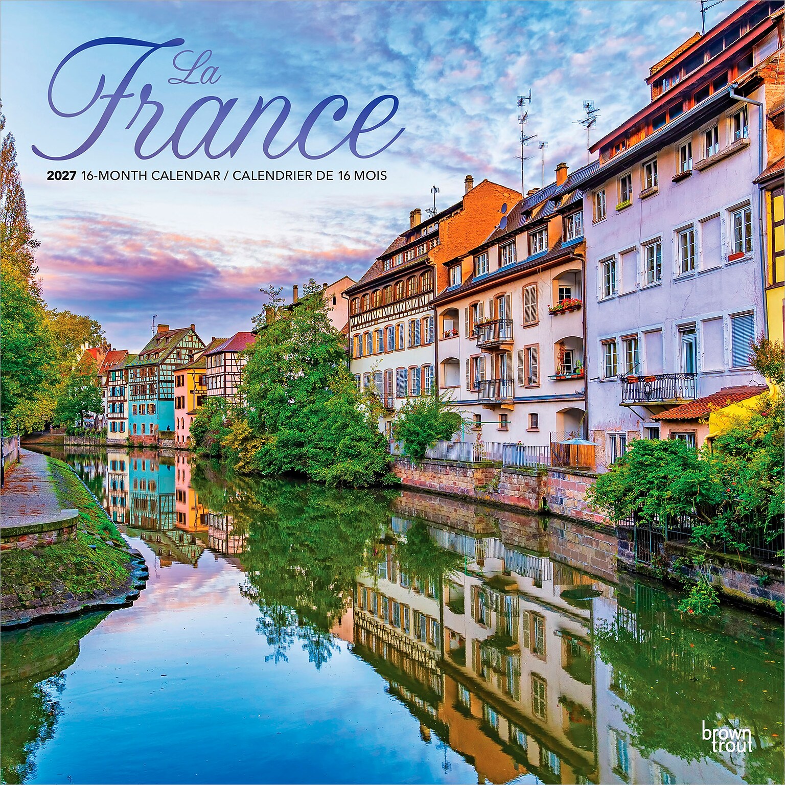 2027 BrownTrout France 12 x 12 Monthly Wall Calendar (9798330711635)