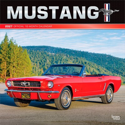 2027 BrownTrout Ford Mustang 12 x 12 Monthly Wall Calendar (9798330713257)