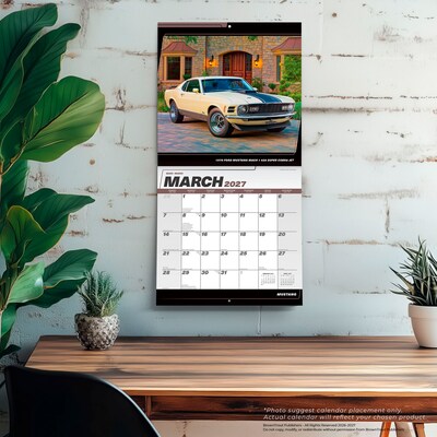 2027 BrownTrout Ford Mustang 12" x 12" Monthly Wall Calendar (9798330713257)