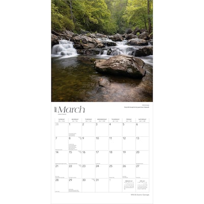 2027 BrownTrout Georgia Wild & Scenic 12" x 12" Monthly Wall Calendar (9798330710546)