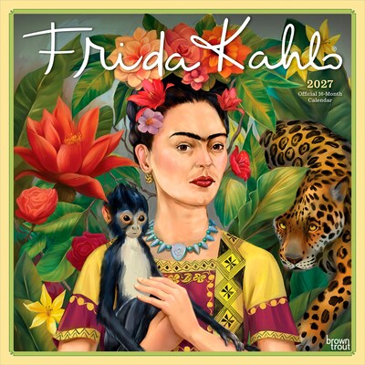 2027 BrownTrout Frida Kahlo 12 x 12 Monthly Wall Calendar (9798330715336)