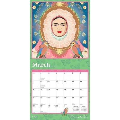 2027 BrownTrout Frida Kahlo 12" x 12" Monthly Wall Calendar (9798330715336)