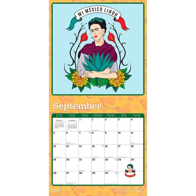2027 BrownTrout Frida Kahlo 12" x 12" Monthly Wall Calendar (9798330715336)