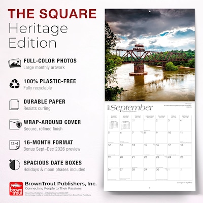 2027 BrownTrout Georgia on My Mind 12" x 12" Monthly Wall Calendar (9798330710539)