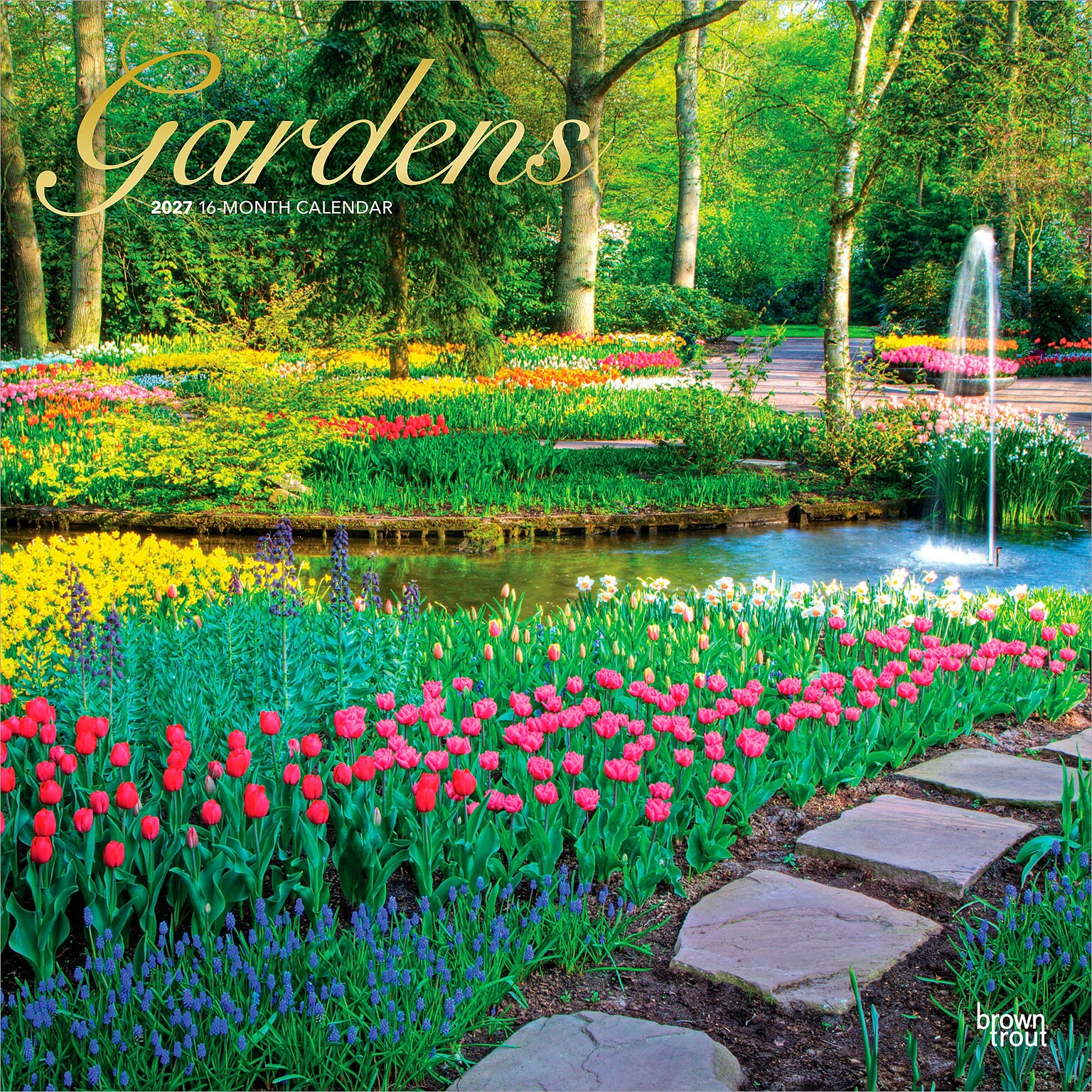 2027 BrownTrout Gardens 12 x 12 Monthly Wall Calendar (9798330711307)