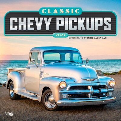 2027 BrownTrout Classic Chevy Pickups 12 x 12 Monthly Wall Calendar (9798330713134)