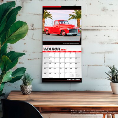 2027 BrownTrout Classic Chevy Pickups 12" x 12" Monthly Wall Calendar (9798330713134)