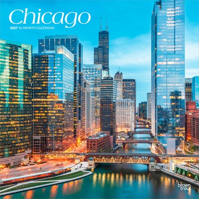 2027 BrownTrout Chicago 12 x 12 Monthly Wall Calendar (9798330711017)