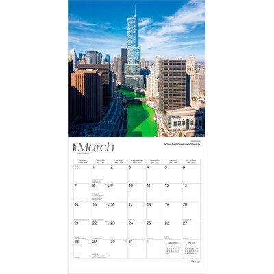2027 BrownTrout Chicago 12" x 12" Monthly Wall Calendar (9798330711017)