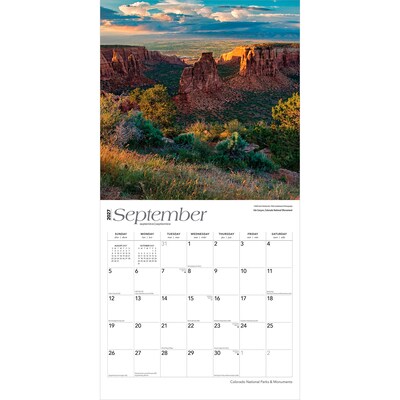 2027 BrownTrout Colorado National Parks & Monuments 12" x 12" Monthly Wall Calendar (9798330710461)