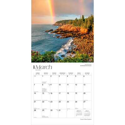 2027 BrownTrout Coast of New England 12" x 12" Monthly Wall Calendar (9798330710317)