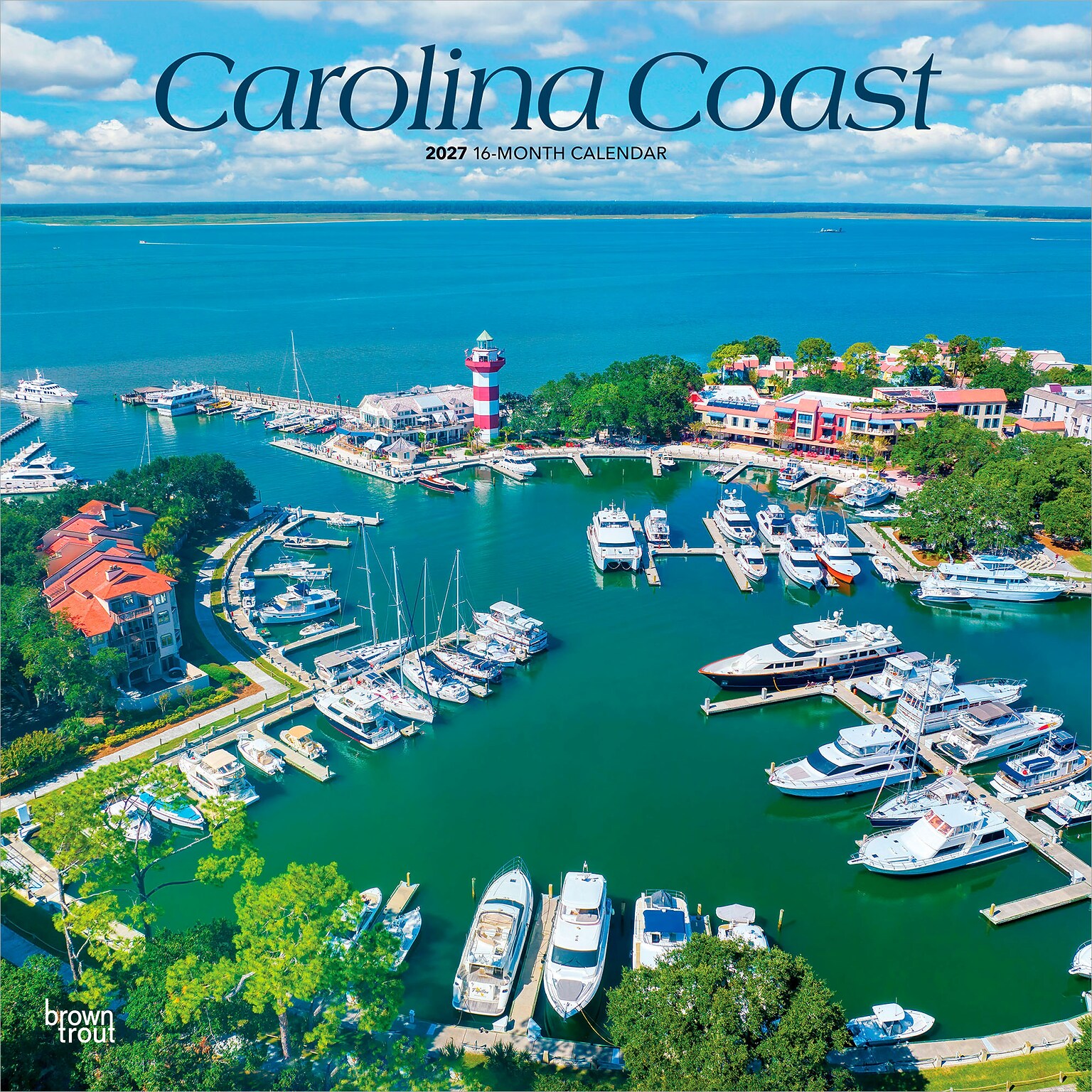 2027 BrownTrout Carolina Coast 12 x 12 Monthly Wall Calendar (9798330710454)