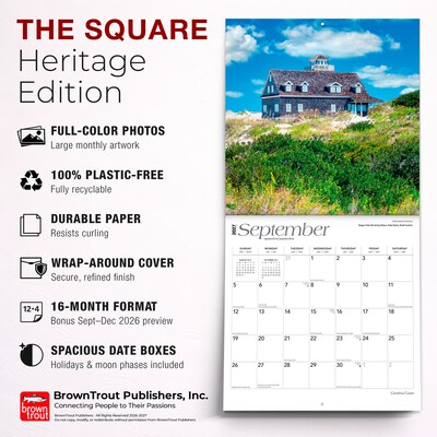2027 BrownTrout Carolina Coast 12" x 12" Monthly Wall Calendar (9798330710454)