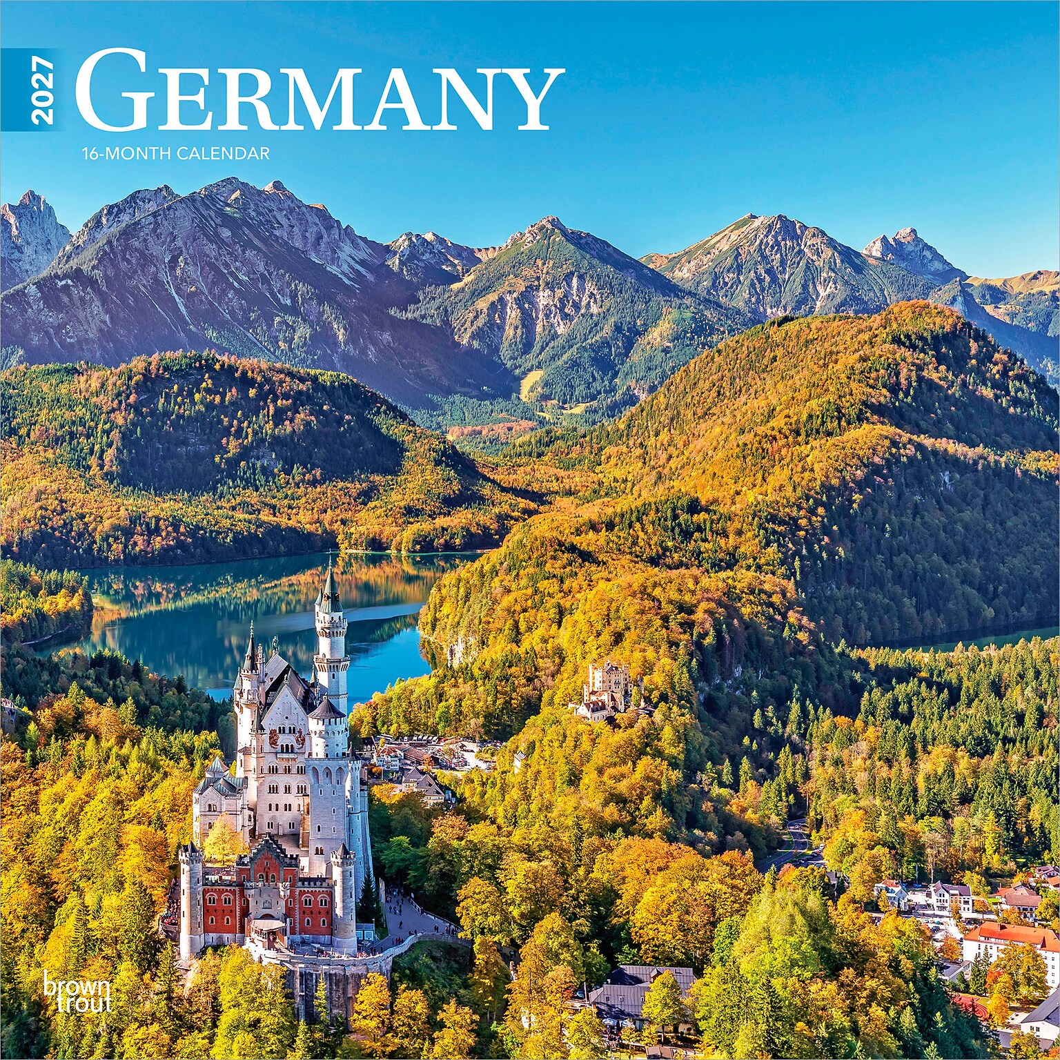 2027 BrownTrout Germany 12 x 12 Monthly Wall Calendar (9798330714858)