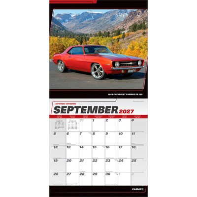 2027 BrownTrout Camaro 12" x 12" Monthly Wall Calendar (9798330713110)
