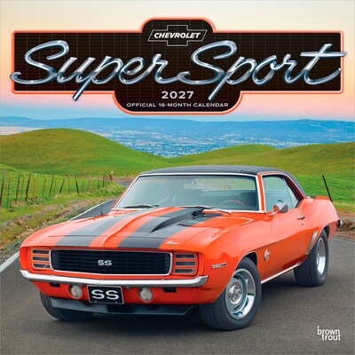 2027 BrownTrout Chevy Super Sport 12 x 12 Monthly Wall Calendar (9798330713127)