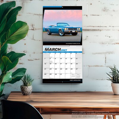 2027 BrownTrout Chevy Super Sport 12" x 12" Monthly Wall Calendar (9798330713127)