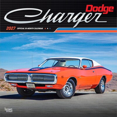 2027 BrownTrout Dodge Charger 12 x 12 Monthly Wall Calendar (9798330713196)