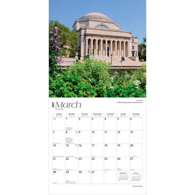 2027 BrownTrout New York Places 12" x 12" Monthly Wall Calendar (9798330710492)