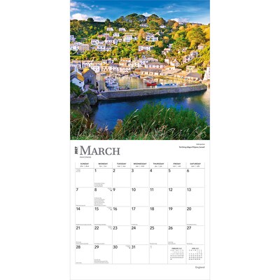 2027 BrownTrout England 12" x 12" Monthly Wall Calendar (9798330711093)