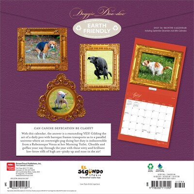 2027 BrownTrout Doggie Doo Doo 12 x 12 Monthly Wall Calendar (9798330711390)