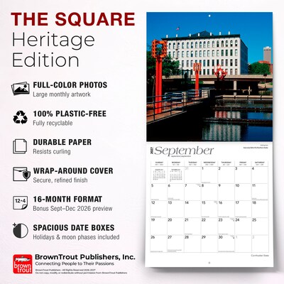 2027 BrownTrout Nebraska Places 12" x 12" Monthly Wall Calendar (9798330714162)