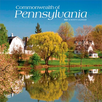 2027 BrownTrout Pennsylvania Places 12 x 12 Monthly Wall Calendar (9798330710485)