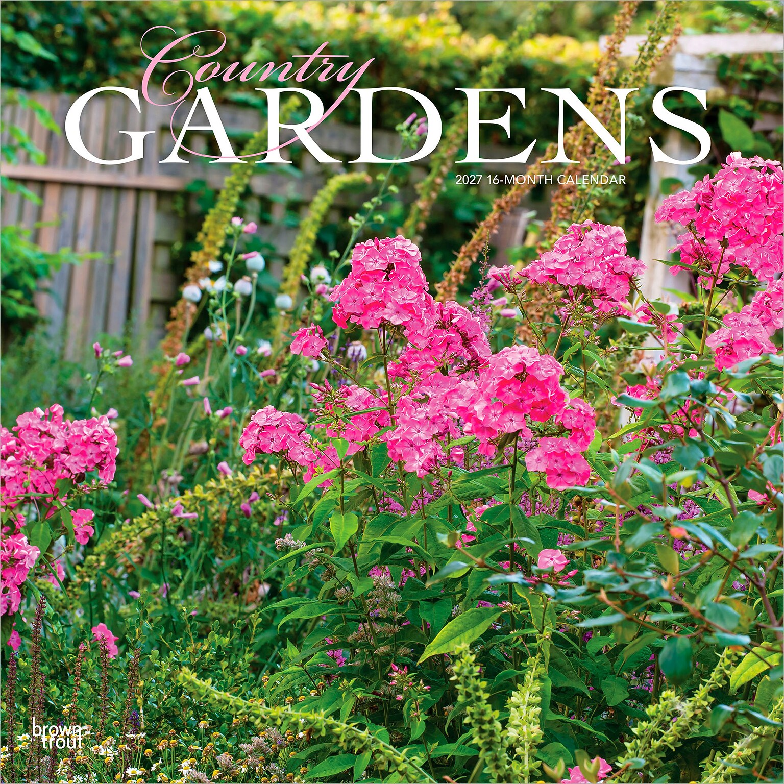 2027 BrownTrout Country Gardens 12 x 12 Monthly Wall Calendar (9798330711291)