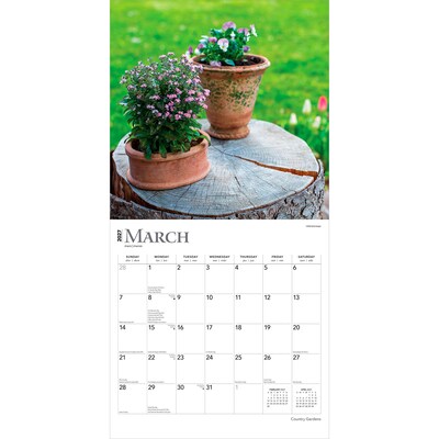 2027 BrownTrout Country Gardens 12" x 12" Monthly Wall Calendar (9798330711291)