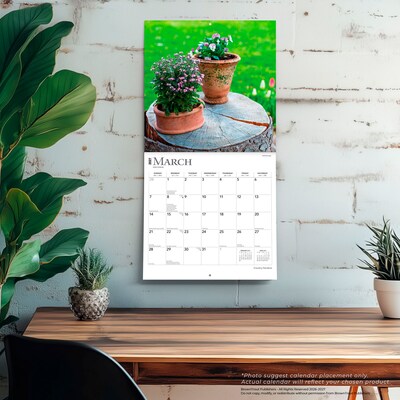 2027 BrownTrout Country Gardens 12" x 12" Monthly Wall Calendar (9798330711291)