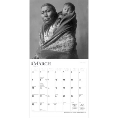 2027 BrownTrout Edward S. Curtis Portraits of Native Americans 12" x 12" Monthly Wall Calendar (9798330711123)