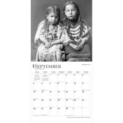 2027 BrownTrout Edward S. Curtis Portraits of Native Americans 12" x 12" Monthly Wall Calendar (9798330711123)