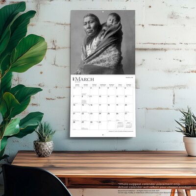2027 BrownTrout Edward S. Curtis Portraits of Native Americans 12" x 12" Monthly Wall Calendar (9798330711123)