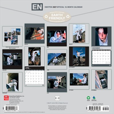 2027 BrownTrout Enhypen 12 x 12 Monthly Wall Calendar (9798330715879)