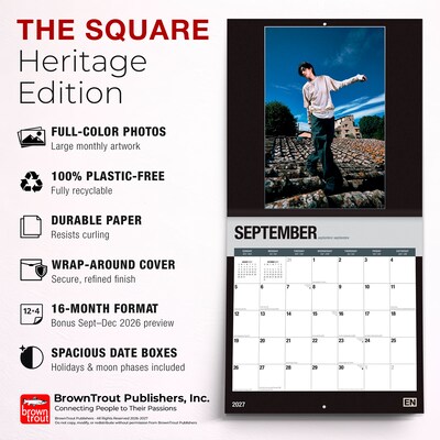 2027 BrownTrout Enhypen 12" x 12" Monthly Wall Calendar (9798330715879)